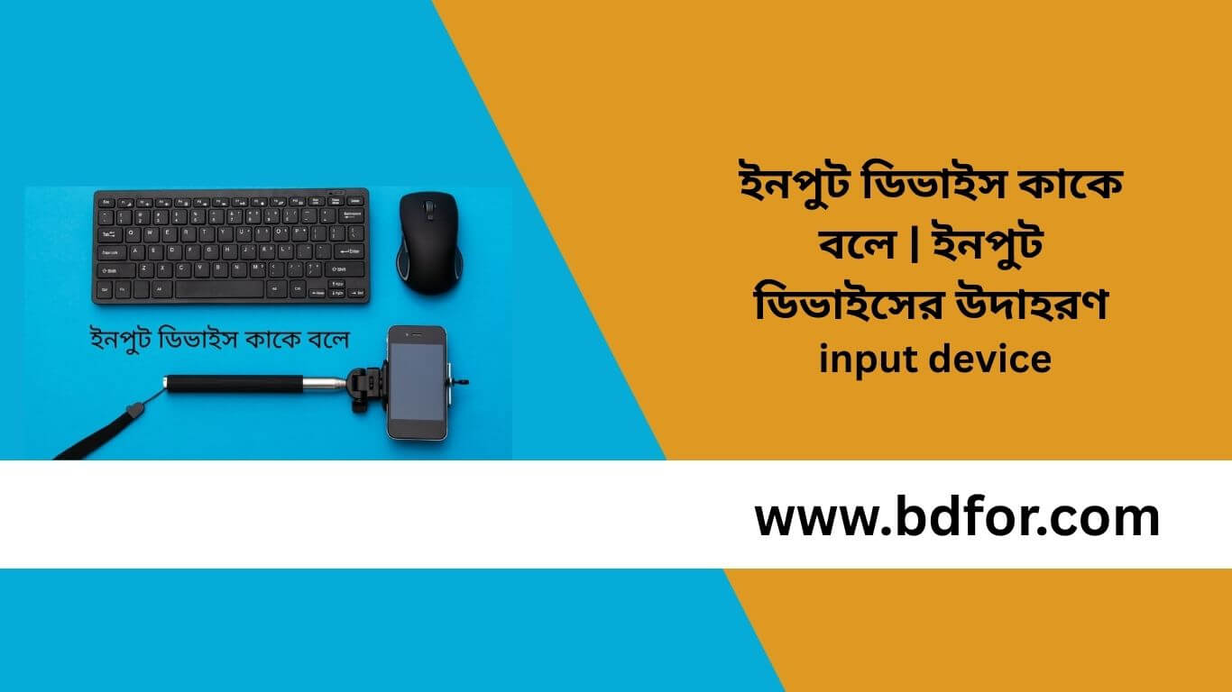 ইনপুট ডিভাইস কাকে বলে ইনপুট ডিভাইসের উদাহরণ